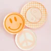 Peace & Love Smiley Dessert Napkins 20ct