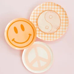 Peace & Love Smiley Dessert Napkins 20ct