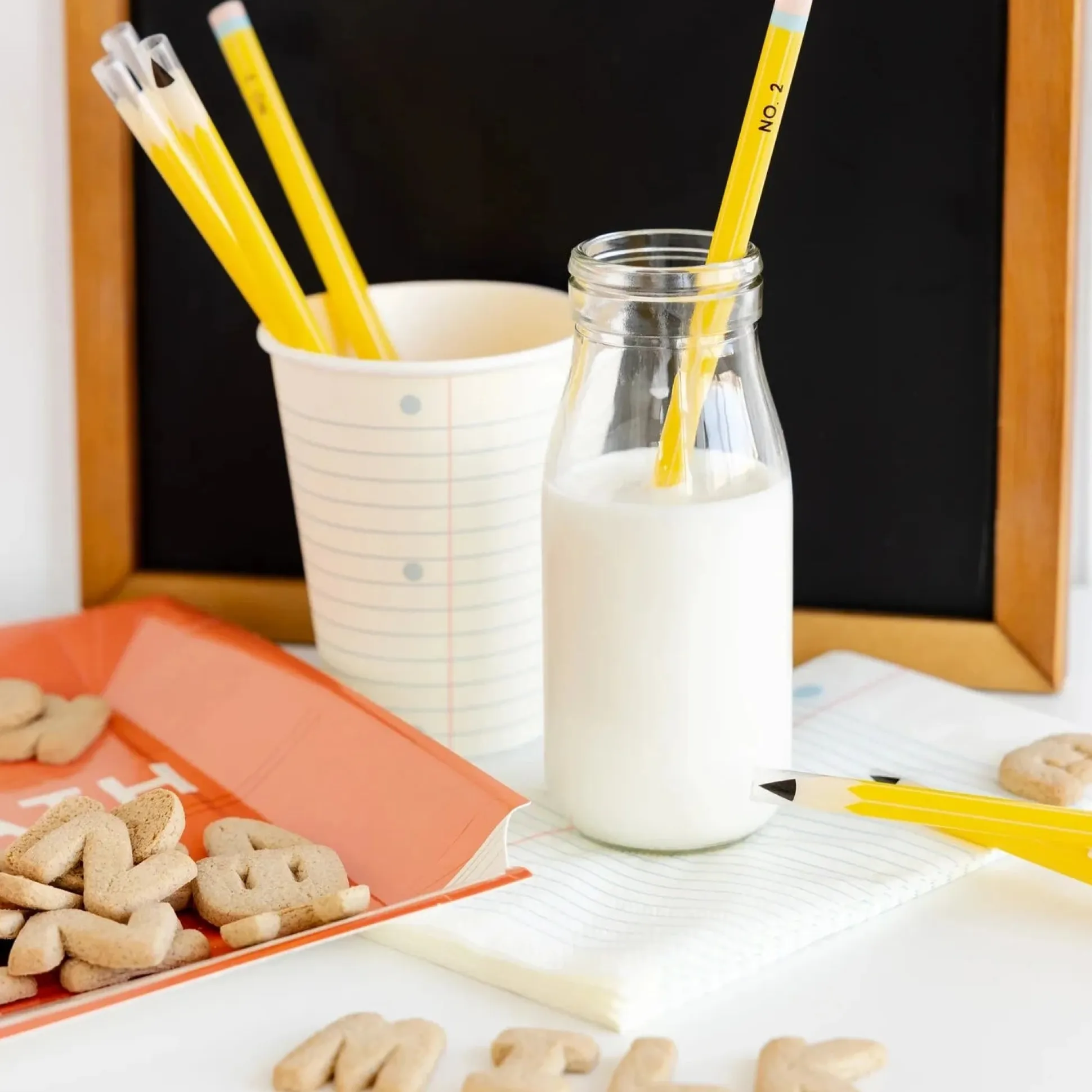 Pencil Reusable Straws 12ct
