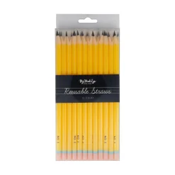 Pencil Reusable Straws 12ct