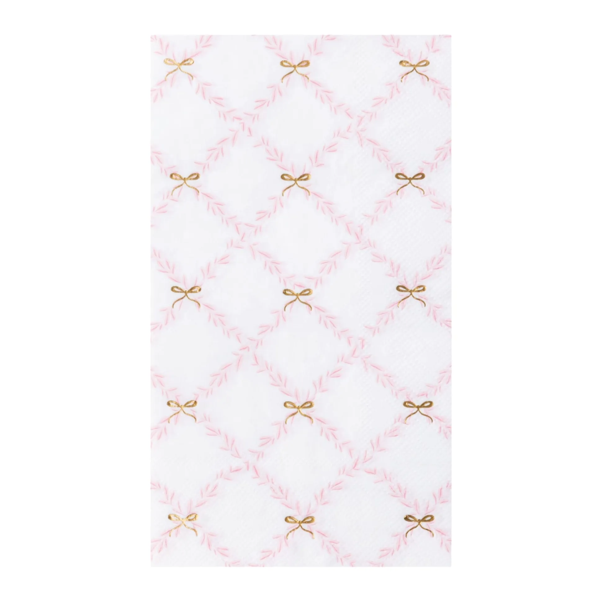 Petal Pink Bow Trellis Guest Towels 20ct