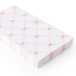 Petal Pink Bow Trellis Guest Towels 20ct