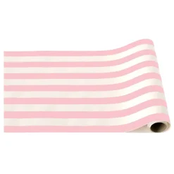 Petal Pink Cabana Stripe Table Runner 12.5ft
