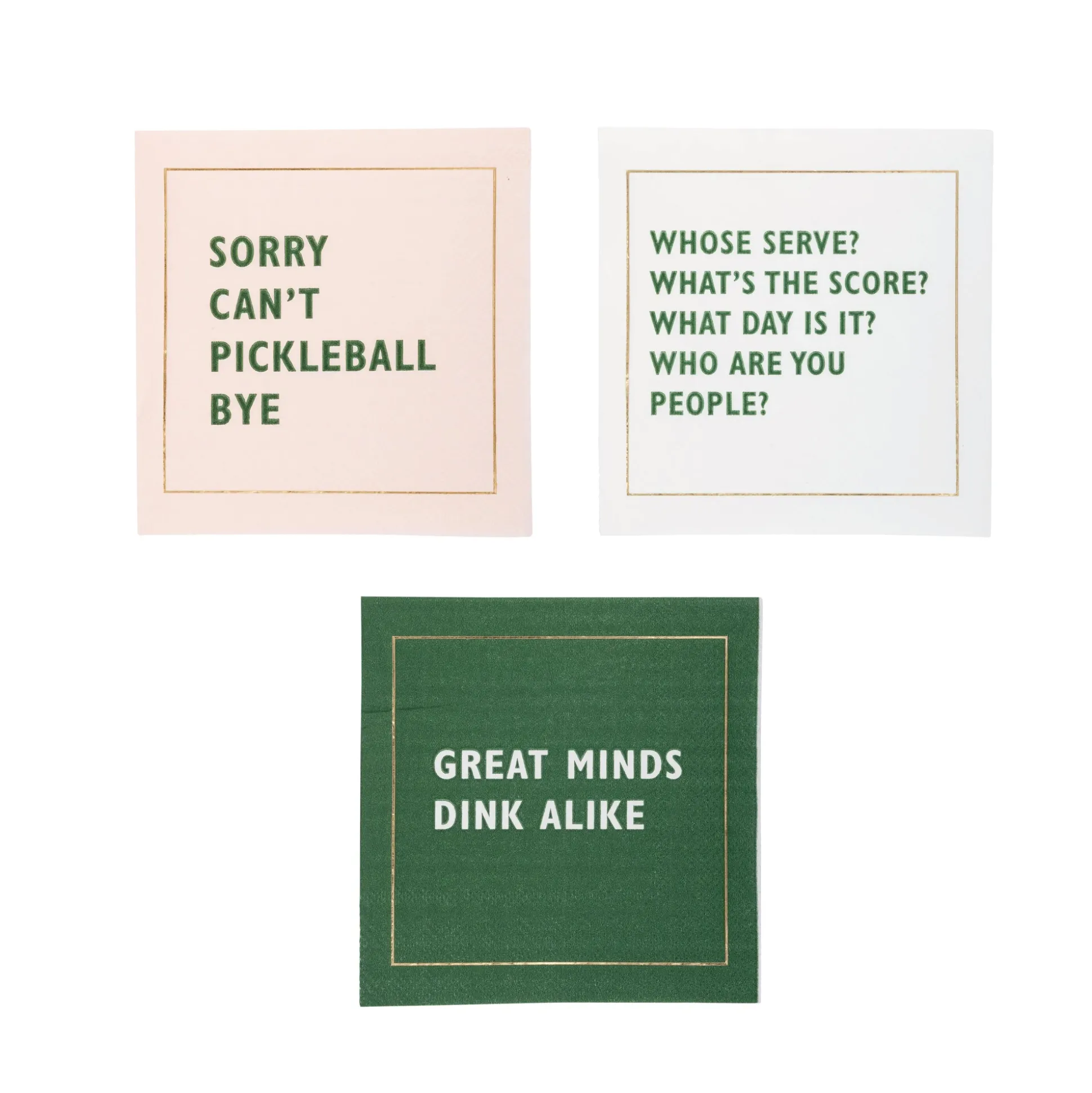 Pickleball Dessert Napkin Set 18ct