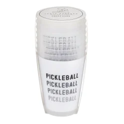 Pickleball Frosted Plastic Cups 8ct