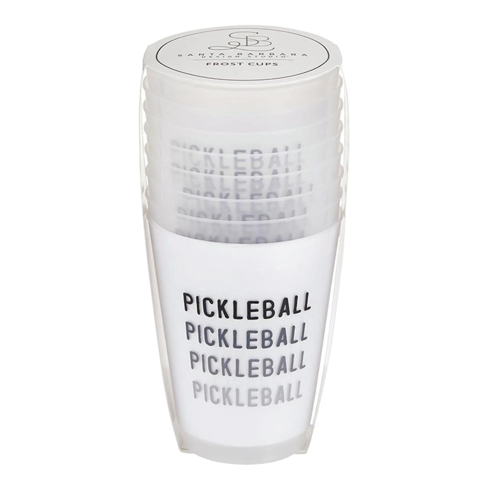Pickleball Frosted Plastic Cups 8ct