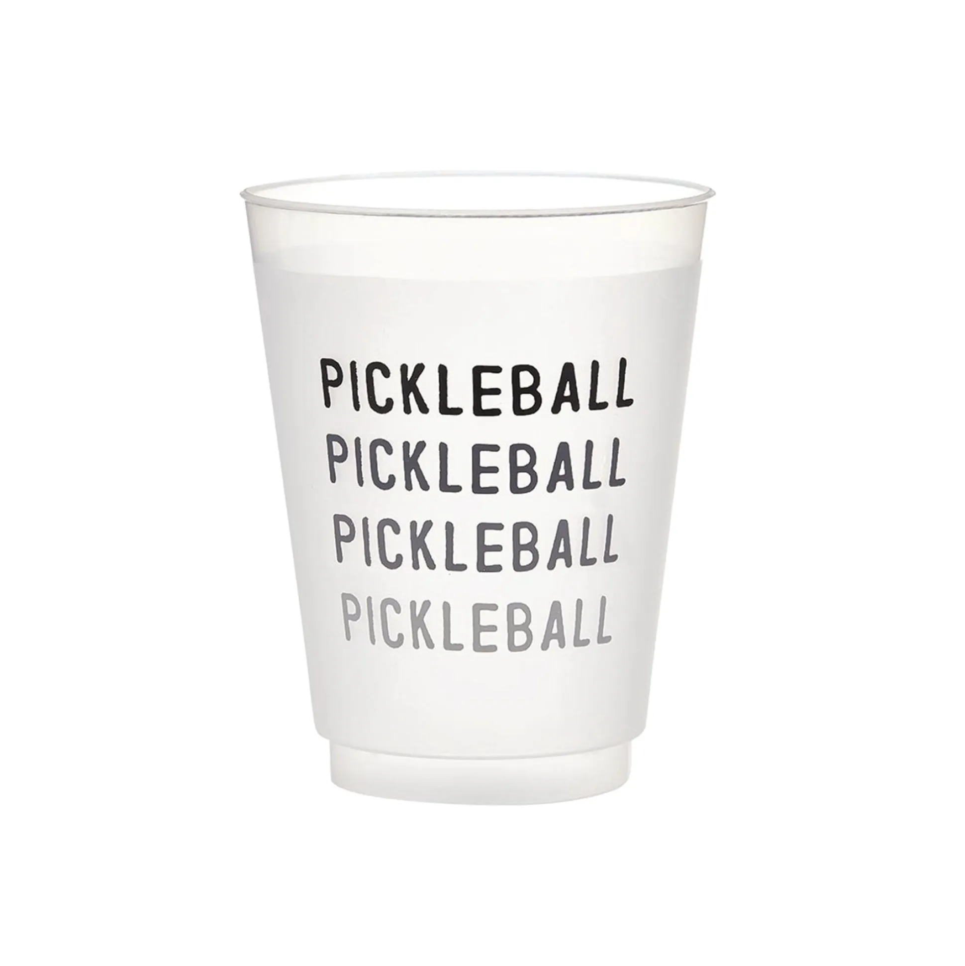 Pickleball Frosted Plastic Cups 8ct