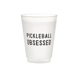 Pickleball Obsessed Frosted Plastic Cups 8ct