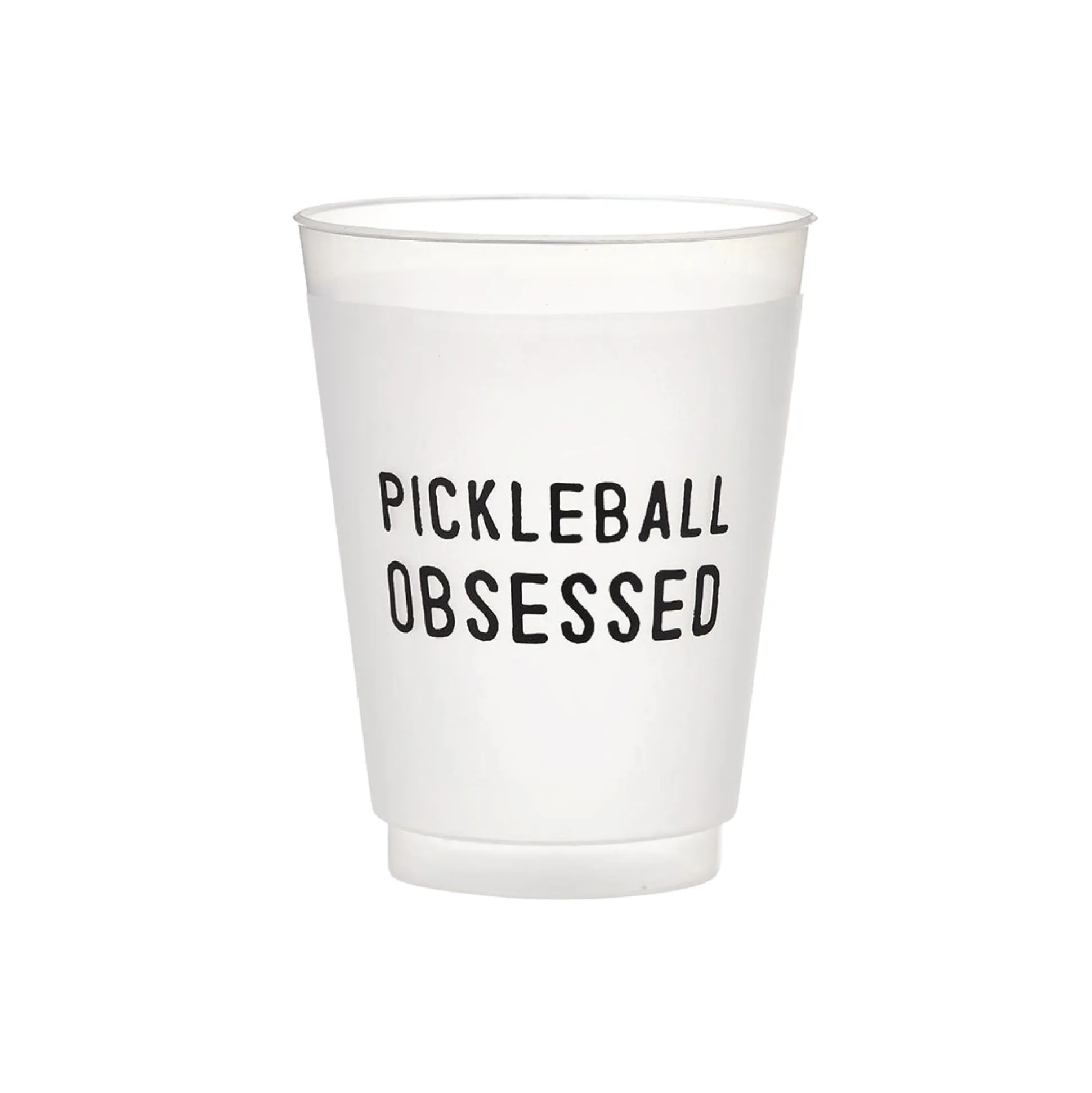 Pickleball Obsessed Frosted Plastic Cups 8ct