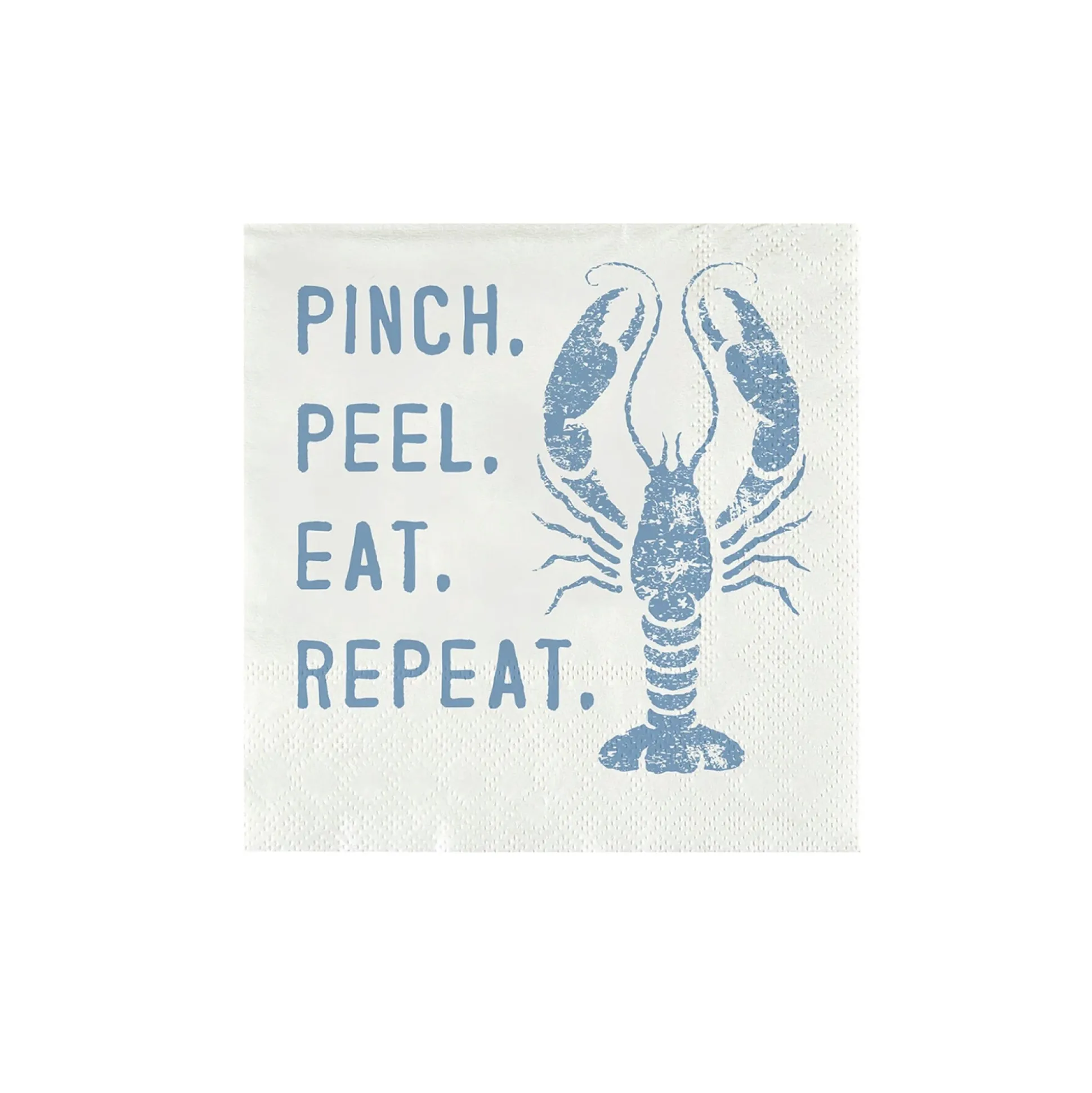 Pinch Peel Eat Repeat Lobster Dessert Napkins 20ct
