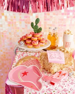 Pink Bandana Dessert Napkins 24ct