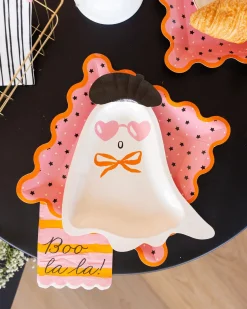 Pink & Black Star Lunch Plates 8ct
