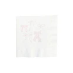 Pink Bows Dessert Napkins 20ct