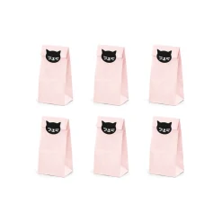 Pink Cat Treat Bags 6ct