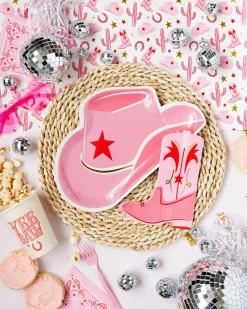Pink Cowgirl Boot Lunch Napkins 18ct