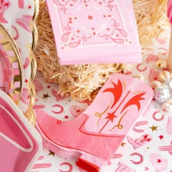 Pink Cowgirl Boot Lunch Napkins 18ct