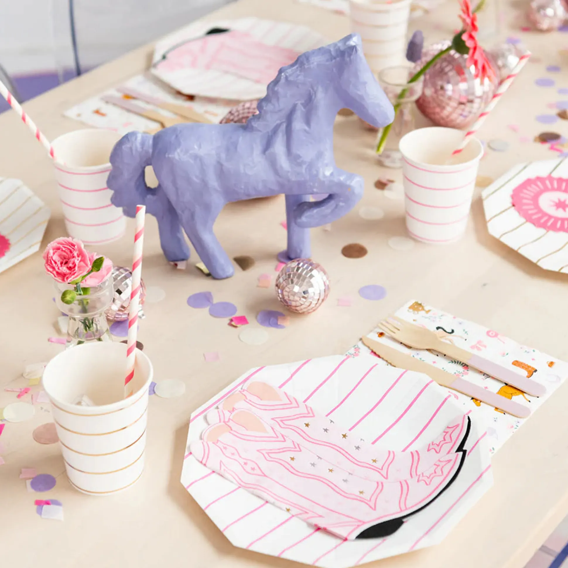 Pink Cowgirl Boots Lunch Napkins 16ct