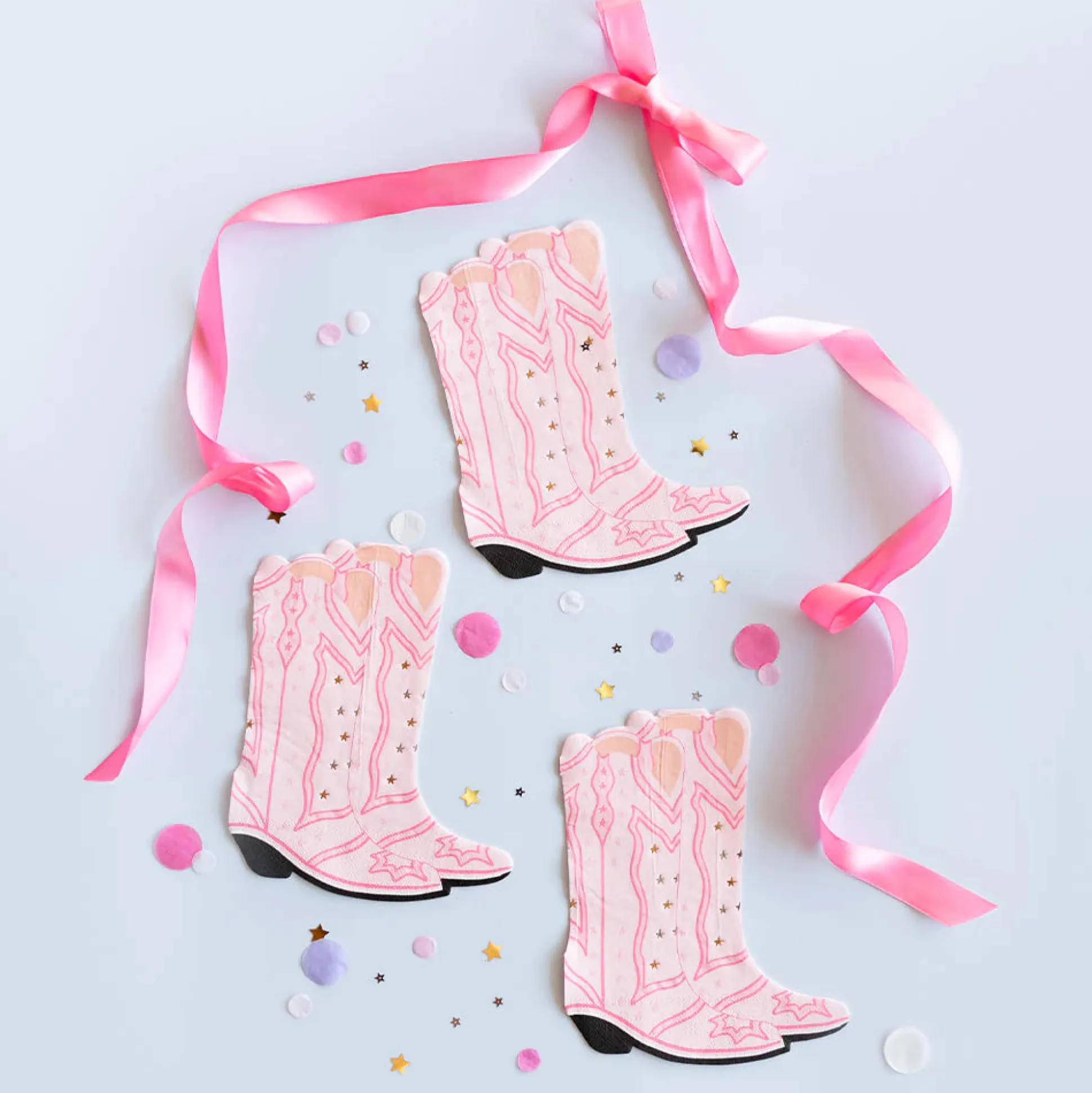 Pink Cowgirl Boots Lunch Napkins 16ct