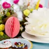 Pink Egg Honeycomb Decoration 4.75in
