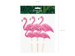 Pink Flamingo Cake Toppers