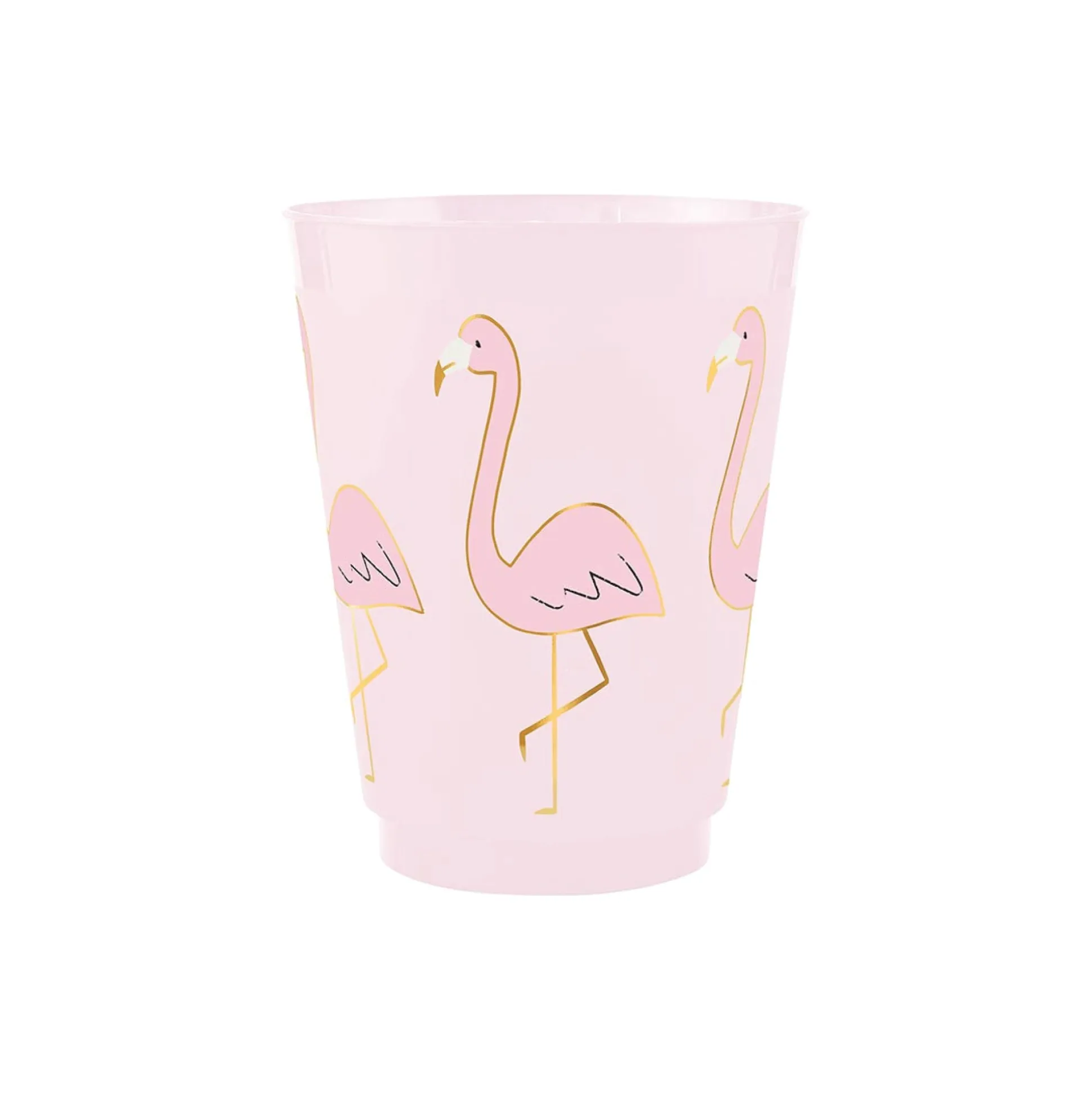 Pink Flamingo Plastic Cups 8ct