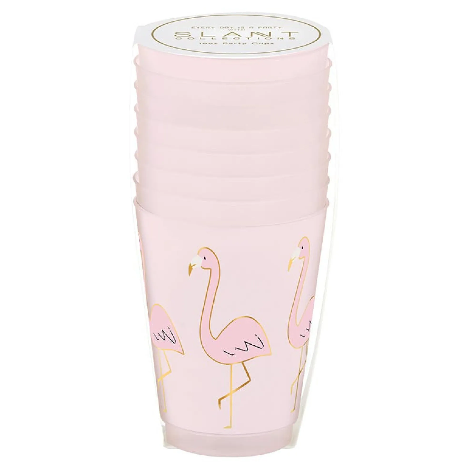 Pink Flamingo Plastic Cups 8ct