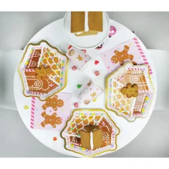 Pink Gingerbread House Lunch Napkins 24ct
