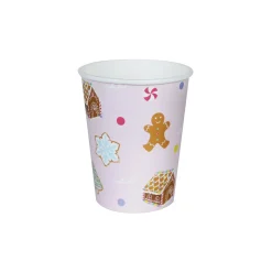 Pink Gingerbread House Paper Cups 12ct