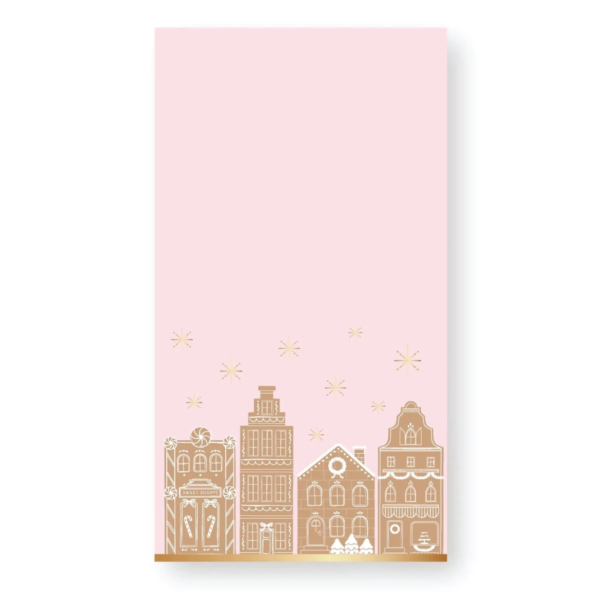 Pink Gingerbread House Village Paper Guest Towels 20ct