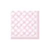 Pink Gingham Dessert Napkins 20ct