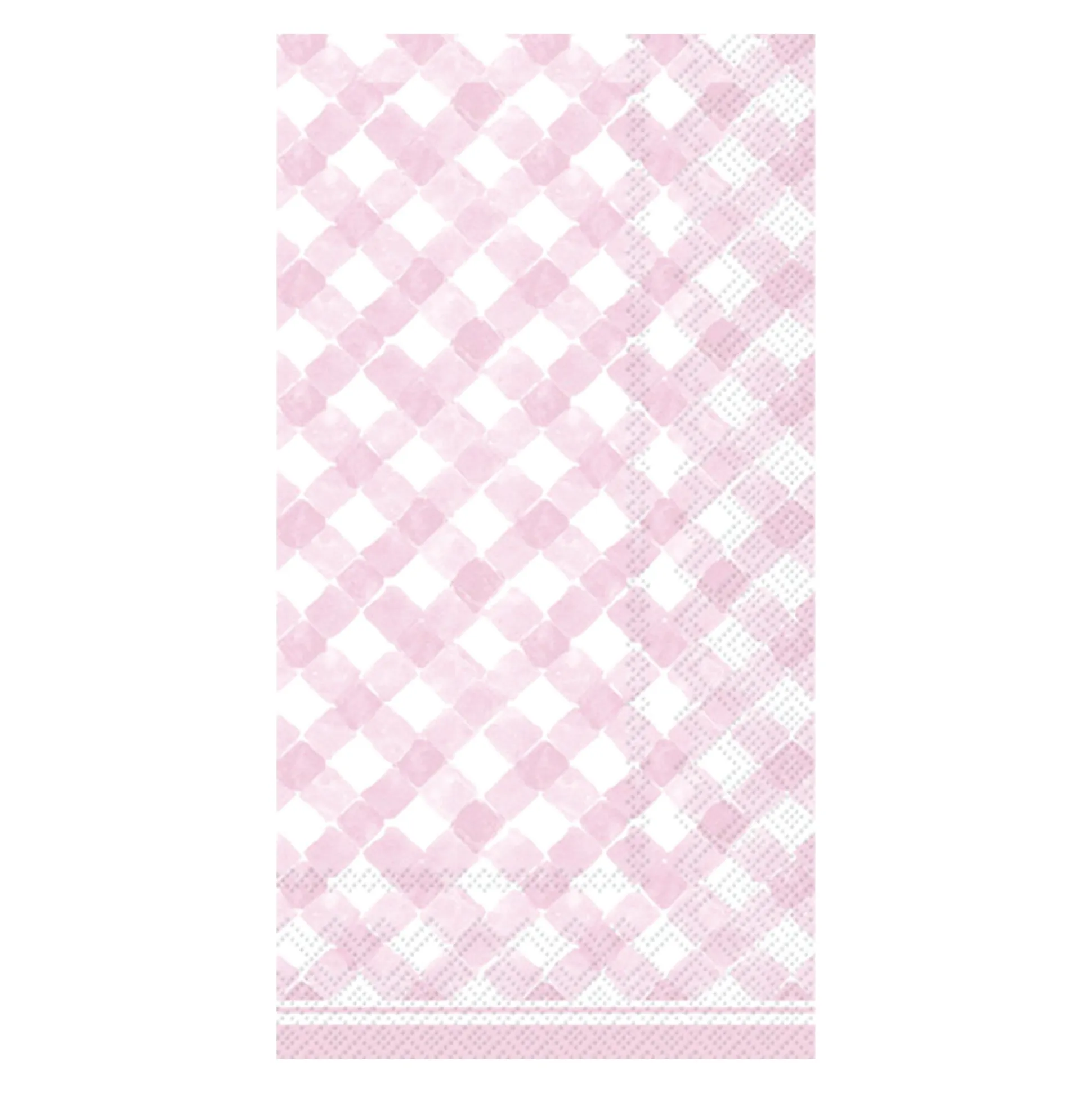 Pink Gingham Paper Guest Towels 16ct
