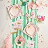 Pink & Gold Beach Ball Dessert Plates 8ct