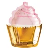 Pink & Gold Cupcake Dessert Plates 8ct
