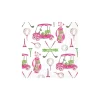 Pink Golf Gear Dessert Napkins 20ct