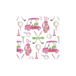 Pink Golf Gear Dessert Napkins 20ct