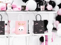 Pink Halloween Boo Favor Bags 6ct