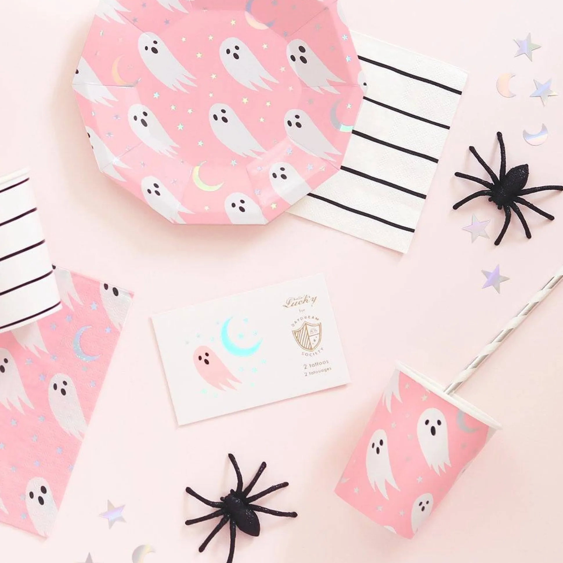 Pink Halloween Ghost Lunch Napkins 16ct