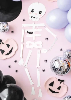 Pink Halloween Pumpkin Plates 6ct