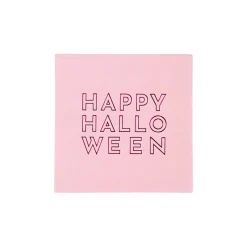 Pink Happy Halloween Dessert Napkins 20ct