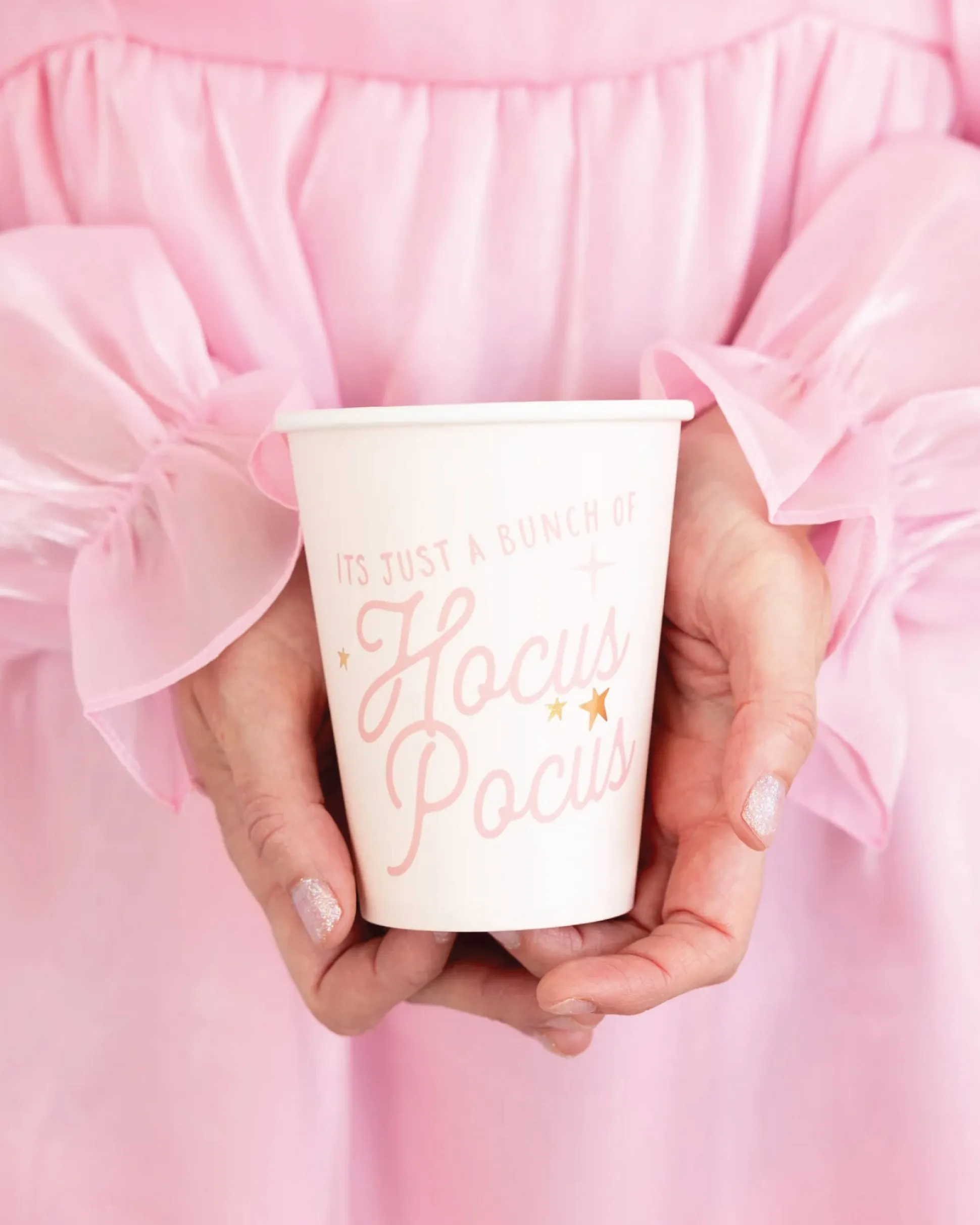 Pink Hocus Pocus Paper Cups 8ct