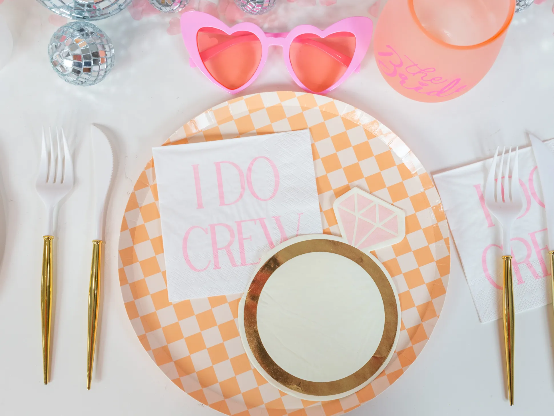 Pink I DO Crew Dessert Napkins 20ct