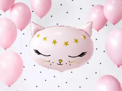 Pink Kitty Cat Face Balloon