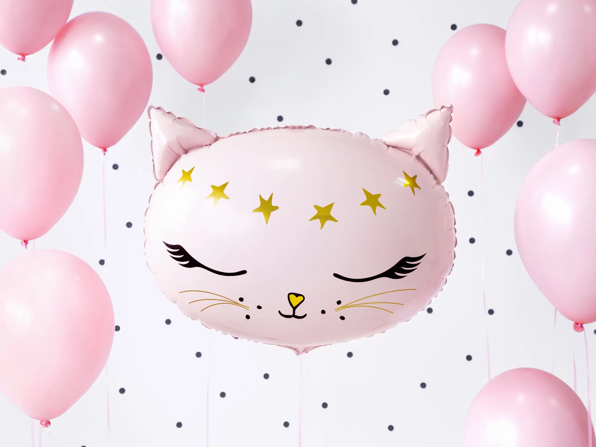 Pink Kitty Cat Face Balloon