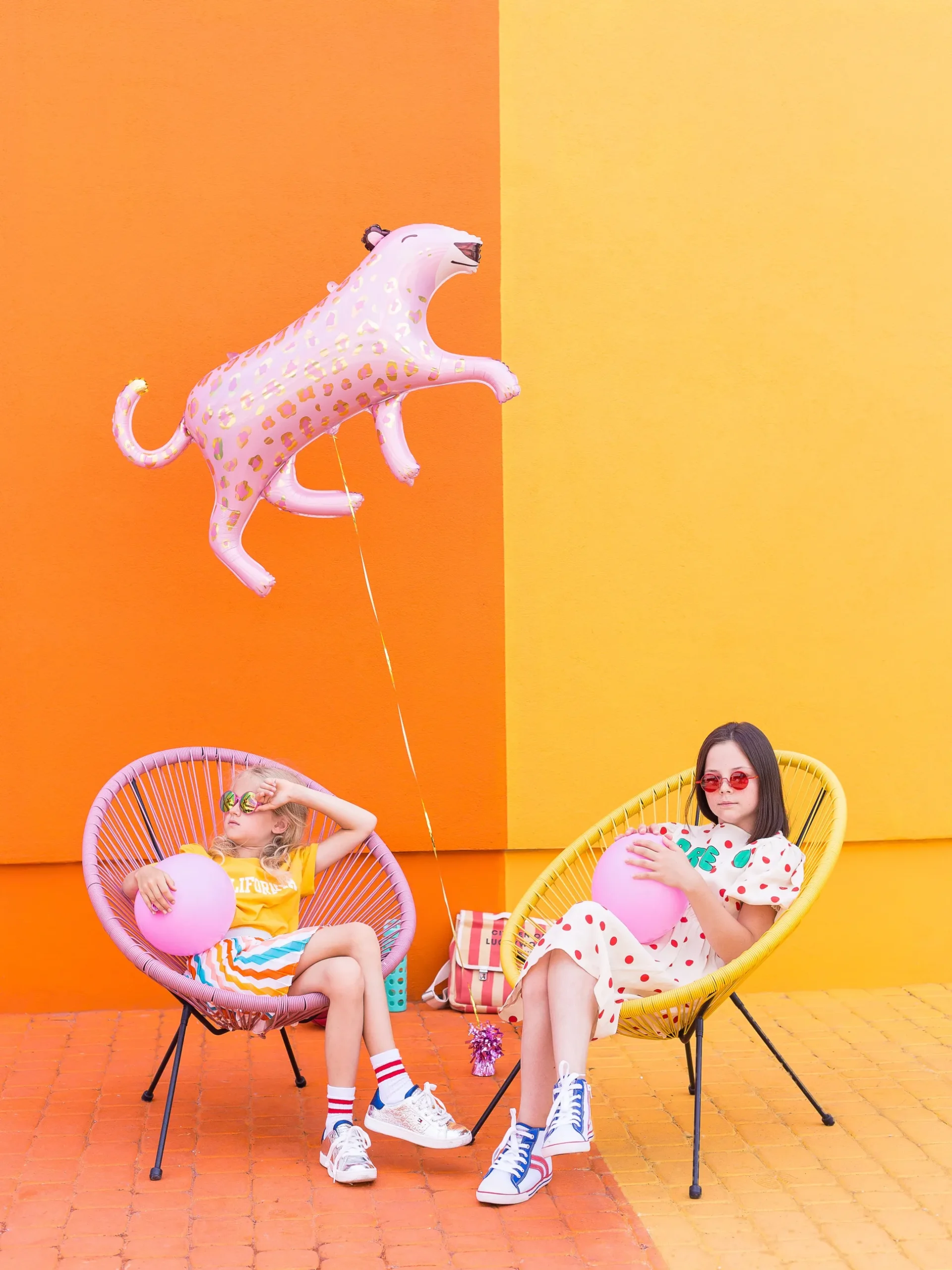 Pink Leopard Foil Balloon 40.5in
