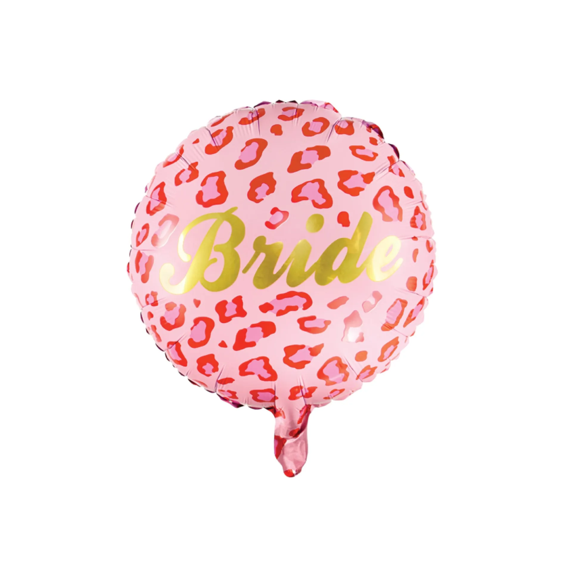 Pink Leopard Print Bride Balloon 17in