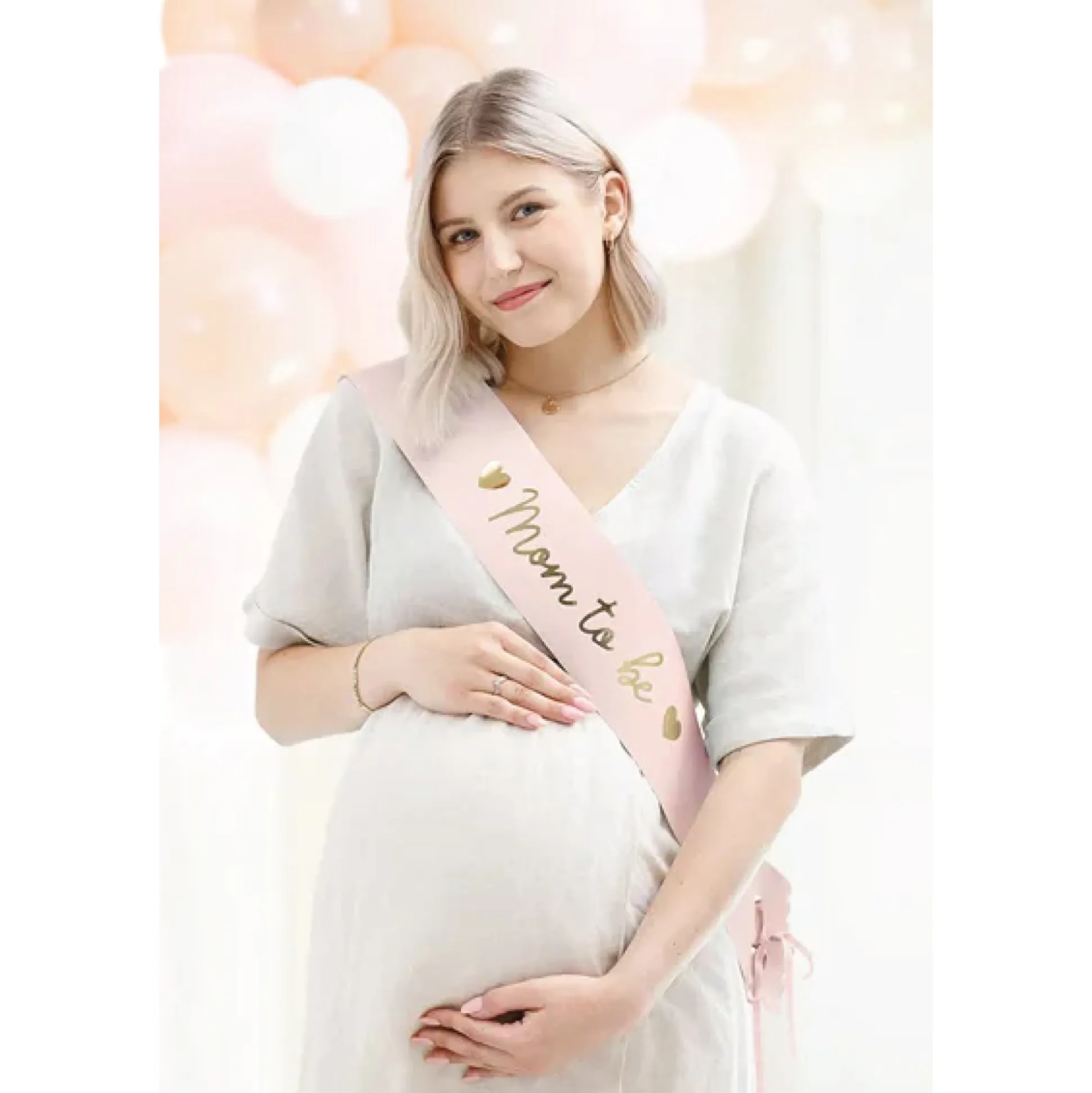 Pink Mom-to-Be Sash