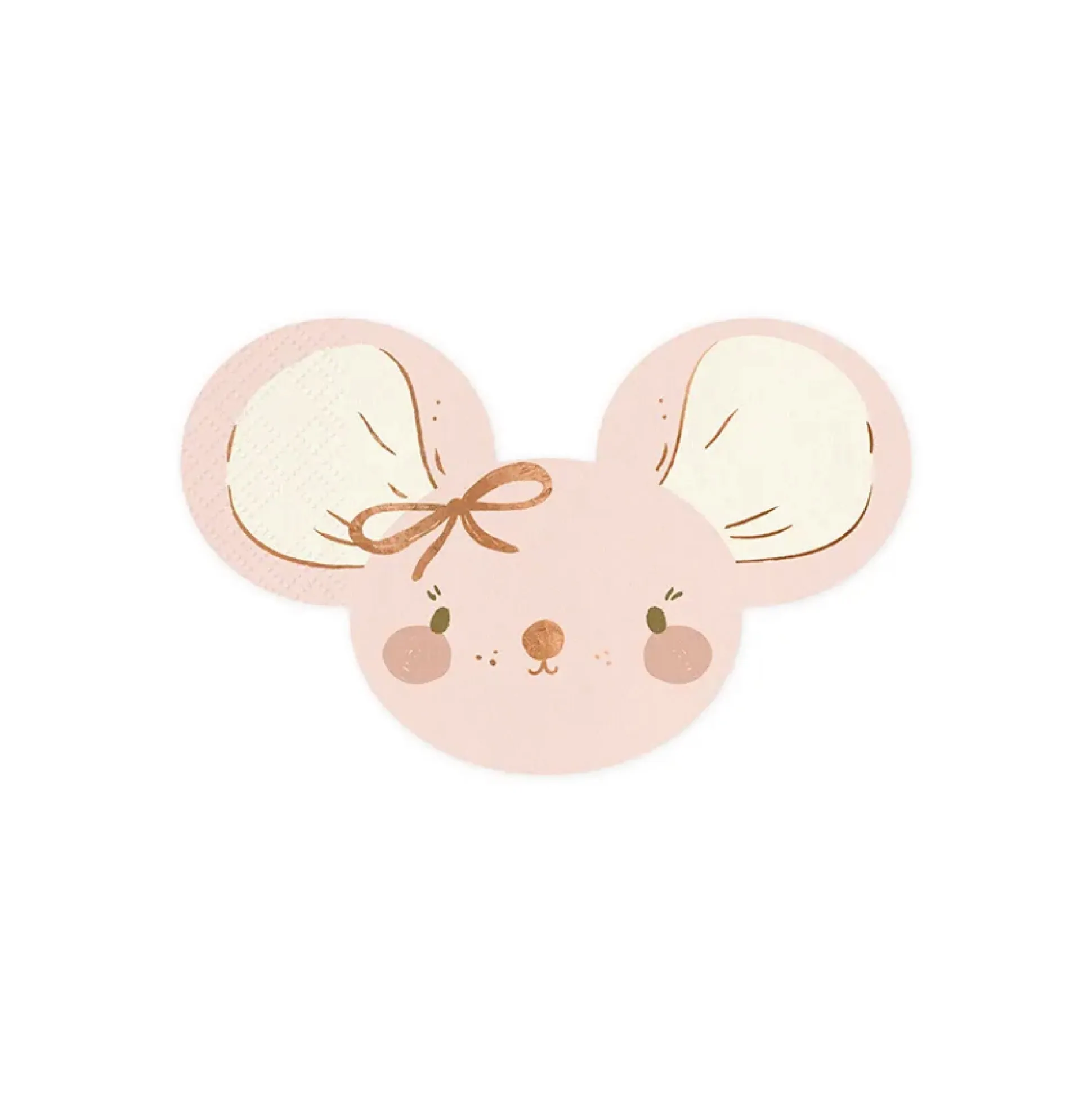 Pink Mouse Dessert Napkins 20ct