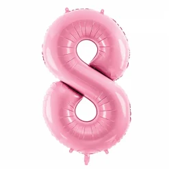34" Pink Number Balloon 0-9