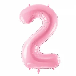 34" Pink Number Balloon 0-9