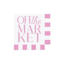 Pink Off the Market Dessert Napkins 16ct